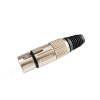 CONECTOR XLR CANON FEMEA 3 POLOS C/ TRAVA CSR1211 CSR             