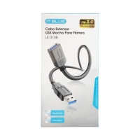 CABO USB EXTENSOR A MACHO PARA A FEMEA 3.0 2 MTS LE-3108-2 IT-BLUE