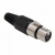 CONECTOR XLR CANON FEMEA 1/2 CORPO PLASTICO (PT/VM/AZ/AM/VD)      