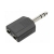 PLUG ADAPTADOR P10 STEREO PARA 2 JACK P10 STEREO                  