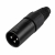 CONECTOR XLR CANON MACHO 3 POLOS SK014 PRETO CSR                  