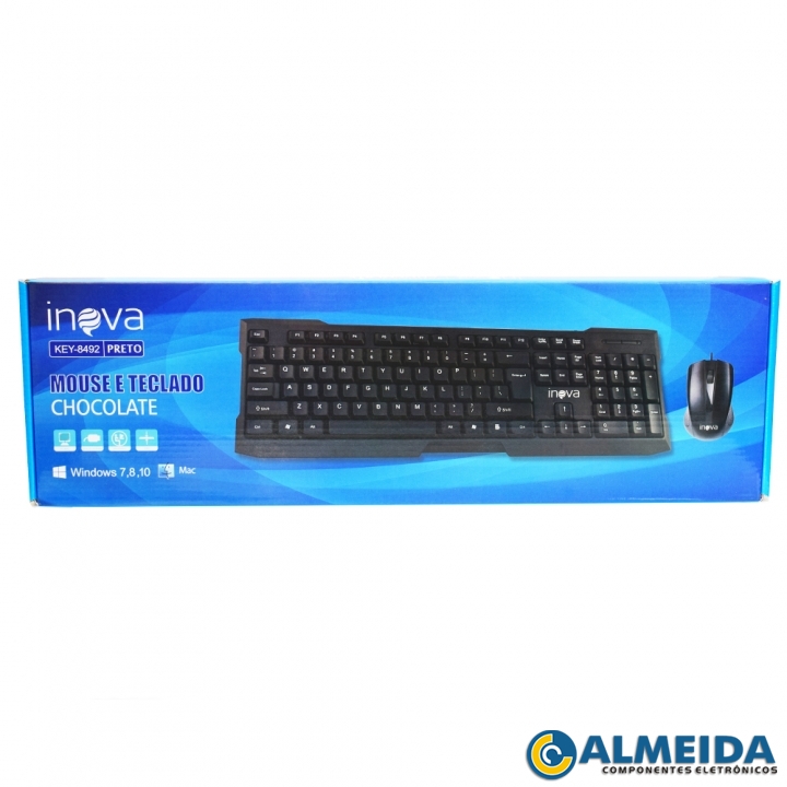 Paradise Perpetual napkin Componentes Eletrônicos Almeida - Kit Teclado E Mouse Com Fio Key-8492 Inova Paradise Perpetual napkin Componentes Eletrônicos Almeida - Kit Teclado E Mouse Com Fio Key-8492 Inova